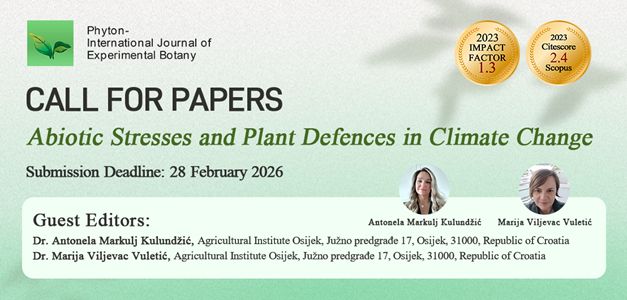 Poziv za objavu u posebnom izdanju časopisa Phyton-International Journal of Experimental Botany